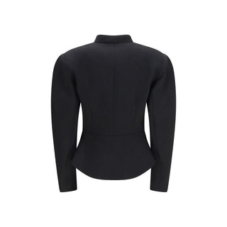 Nissa Black Polyester Jacket