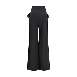 Nissa Black Recycled Polyester Pants