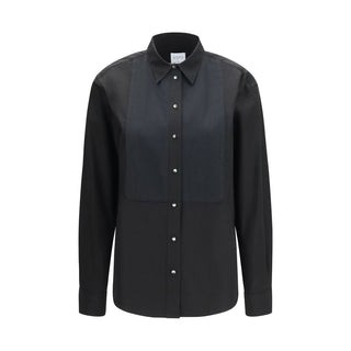 Sara Roka Black Cotton Dress Shirt
