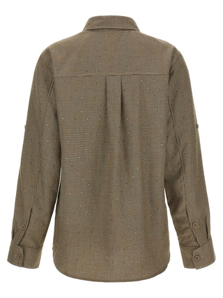 P.A.R.O.S.H. Brown Polyester Blouse