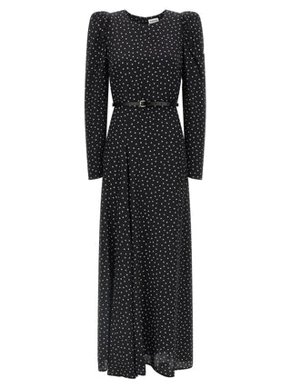 P.A.R.O.S.H. Black Silk Long Dress