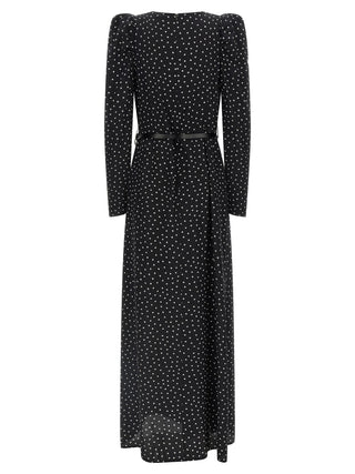 P.A.R.O.S.H. Black Silk Long Dress