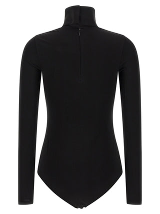 Courrèges Black Viscose Bodysuit