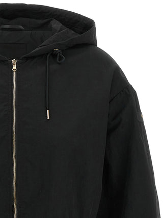 Tatras Black Nylon Full-Length Jacket