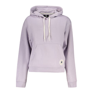 Converse Purple Cotton Women's Sweatshirt
