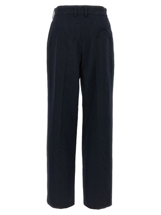 Blazé Milano Blue Viscose Casual Pants