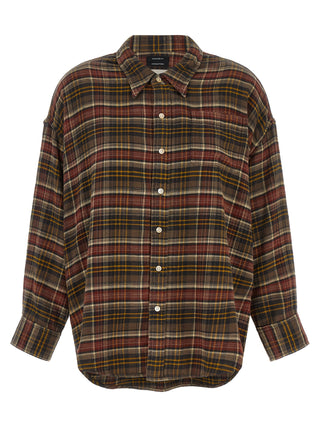 R13 Brown Cotton Blouse