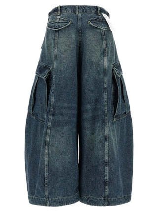 R13 Blue Cotton Jeans Denim