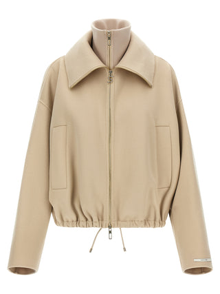 Sportmax Beige Wool Bomber