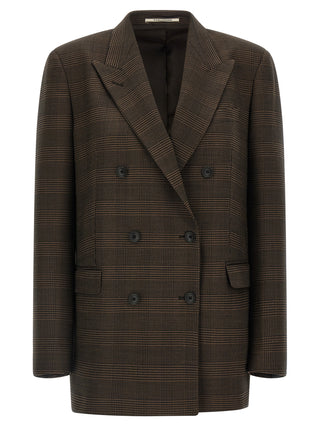 Tagliatore Brown Virgin Wool Blazer