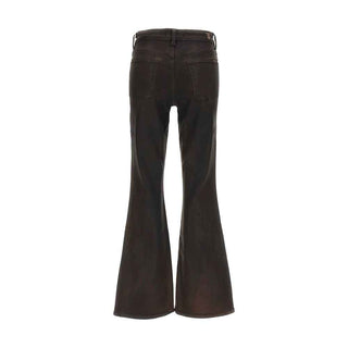 7FOR Black Cotton Bootcut Jeans