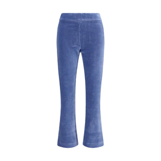 Avenue Montaigne Blue Cotton Flared Pants