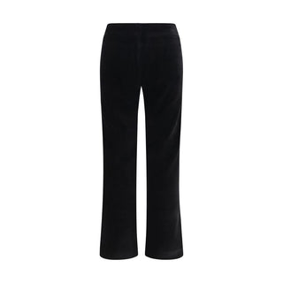 Avenue Montaigne Black Cotton Flared Pants