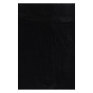Avenue Montaigne Black Cotton Flared Pants