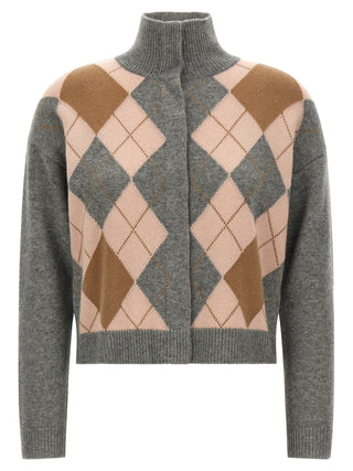 Max Mara Gray Wool Cardigan