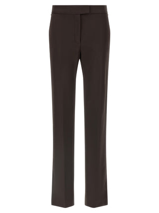 Sportmax Brown Virgin Wool Dress Pants