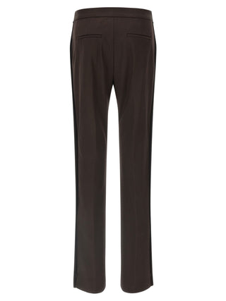 Sportmax Brown Virgin Wool Dress Pants