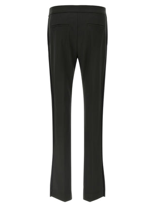 Sportmax Black Virgin Wool Flared Pants