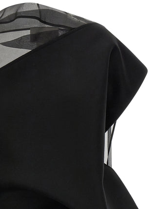 Sportmax Black Wool Short Dress