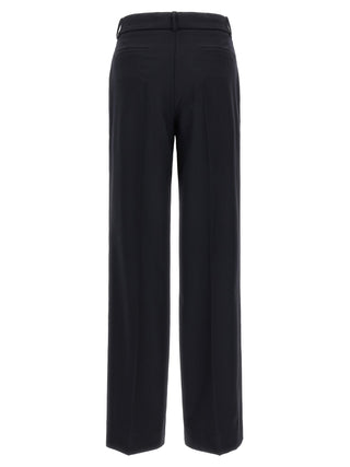 P.A.R.O.S.H. Black Virgin Wool Flared Pants