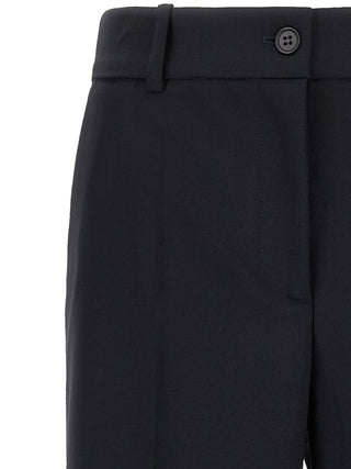 P.A.R.O.S.H. Black Virgin Wool Flared Pants