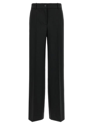 P.A.R.O.S.H. Black Virgin Wool Flared Pants
