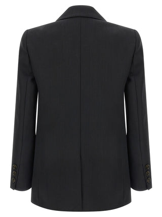 Elisabetta Franchi Black Virgin Wool Blazer