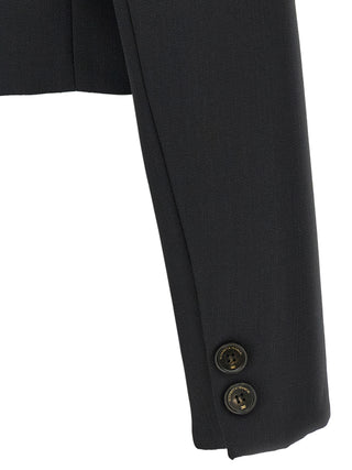 Elisabetta Franchi Black Virgin Wool Blazer