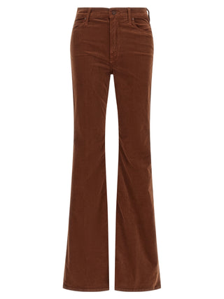 Mother Denim Brown Cotton Flared Pants