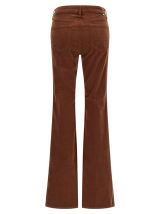 Mother Denim Brown Cotton Flared Pants