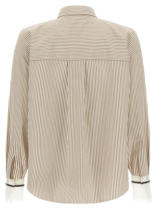 Brunello Cucinelli Beige Cotton Blouse