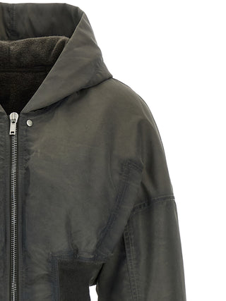 DRKSHDW Gray Nylon Bomber