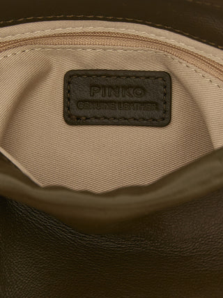 PINKO Bicolor Lambskin Clutch Bag