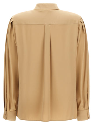 Max Mara Beige Silk Blouse