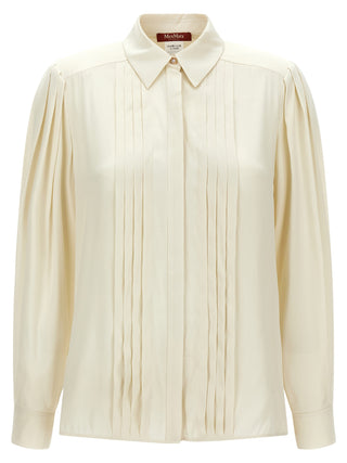 Max Mara White Silk Blouse