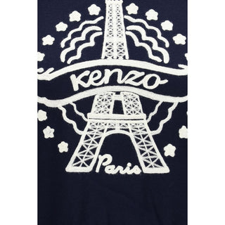 Kenzo Blue Wool Oves Aries Sweatshirt