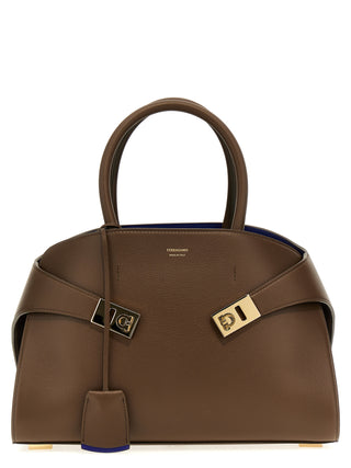 Ferragamo Brown Calfskin Handbag