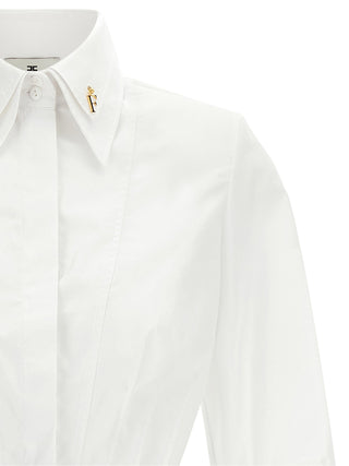Elisabetta Franchi White Cotton Blouse