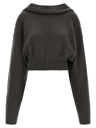 Rick Owens Gray Cashmere Hoodie