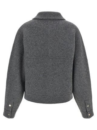 Guest in Residence Gray Wool Bomber