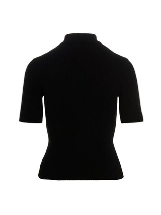 Courrèges Bicolor Viscose Cardigan