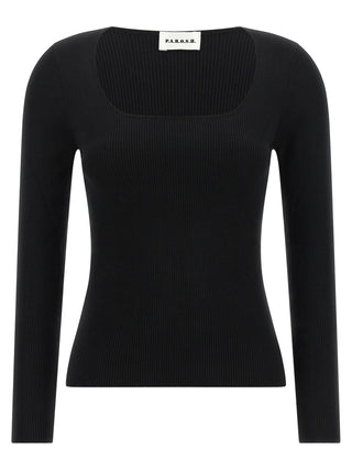 P.A.R.O.S.H. Black Wool Cardigan