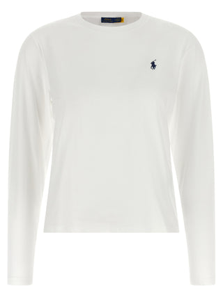 Polo Ralph Lauren White Cotton Long Sleeve T-Shirt