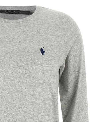 Polo Ralph Lauren Gray Cotton Long Sleeve T-Shirt