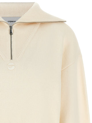 Coperni White Cashmere Cardigan