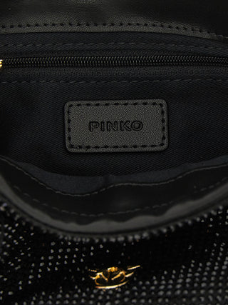PINKO Black Polyethylene Clutch Bag