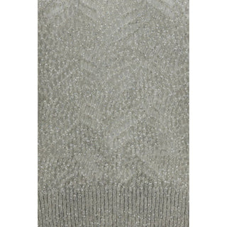 Brunello Cucinelli Gray Linen Sweatshirt