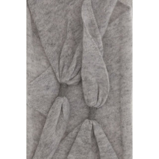 Brunello Cucinelli Gray Cashmere Foulard