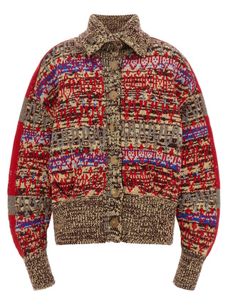 Dries Van Noten Multicolor Wool Cardigan