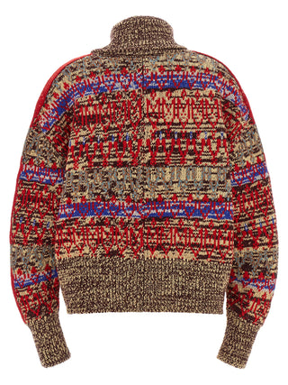 Dries Van Noten Multicolor Wool Cardigan